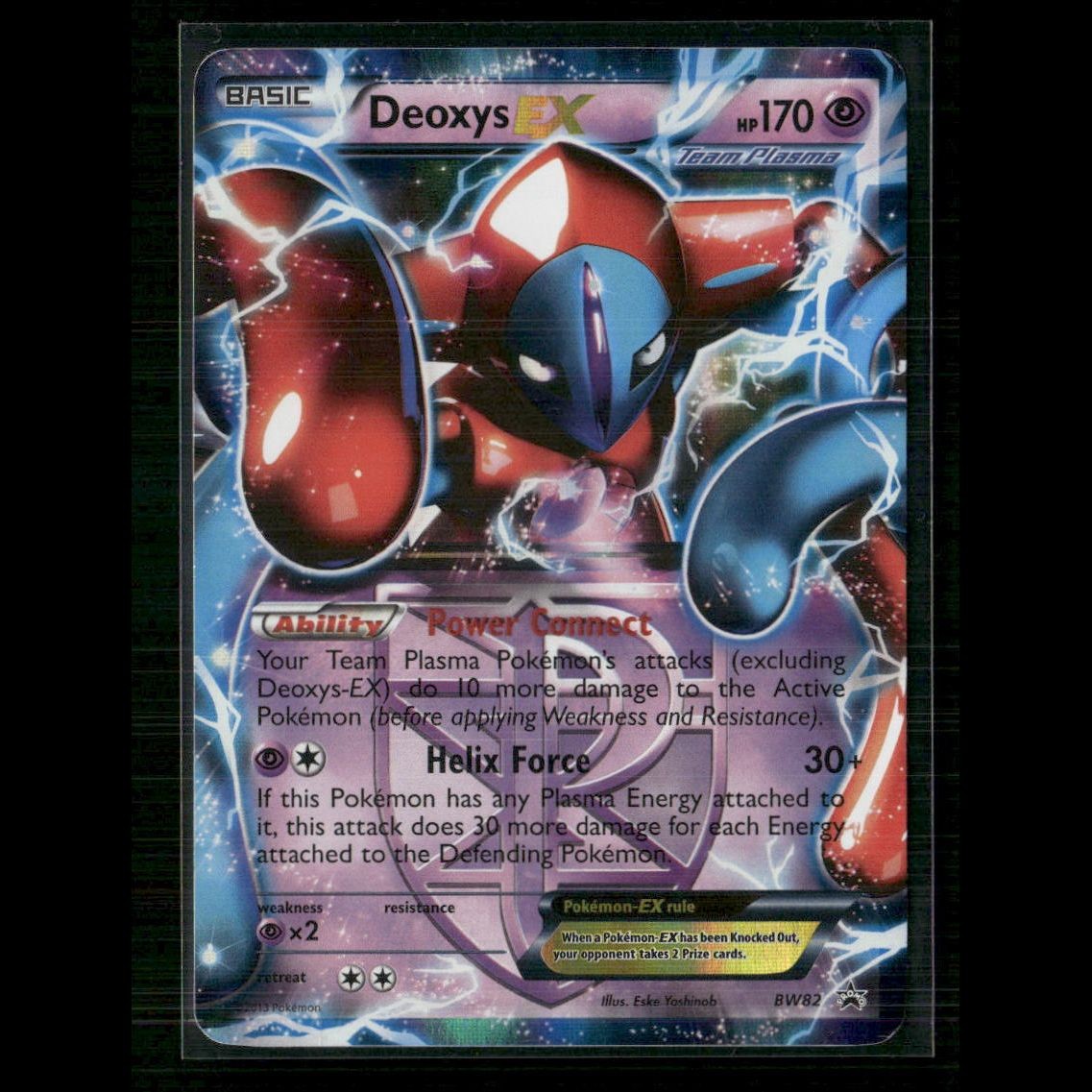 Deoxys EX (Team Plasma) BW82 Black and White Promos LP Pokemon