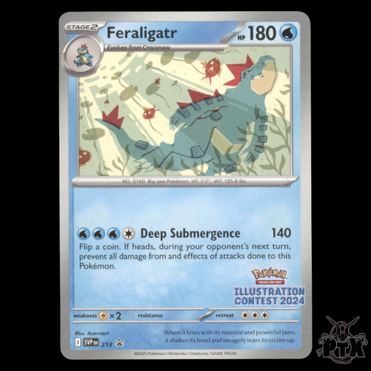 Feraligatr #213 Illustration Contest Promo NM/Near Mint Pokemon 2025