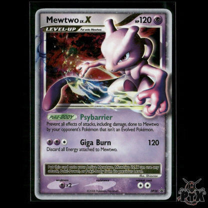 Mewtwo LV.X DP28 Diamond and Pearl Promos LP/MP Pokemon