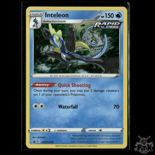 Inteleon SWSH279 SWSH: Sword & Shield Promo Cards NM Pokemon