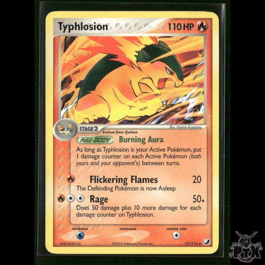 Typhlosion 17/115 EX Unseen Forces)Deck Exclusives LP Pokemon