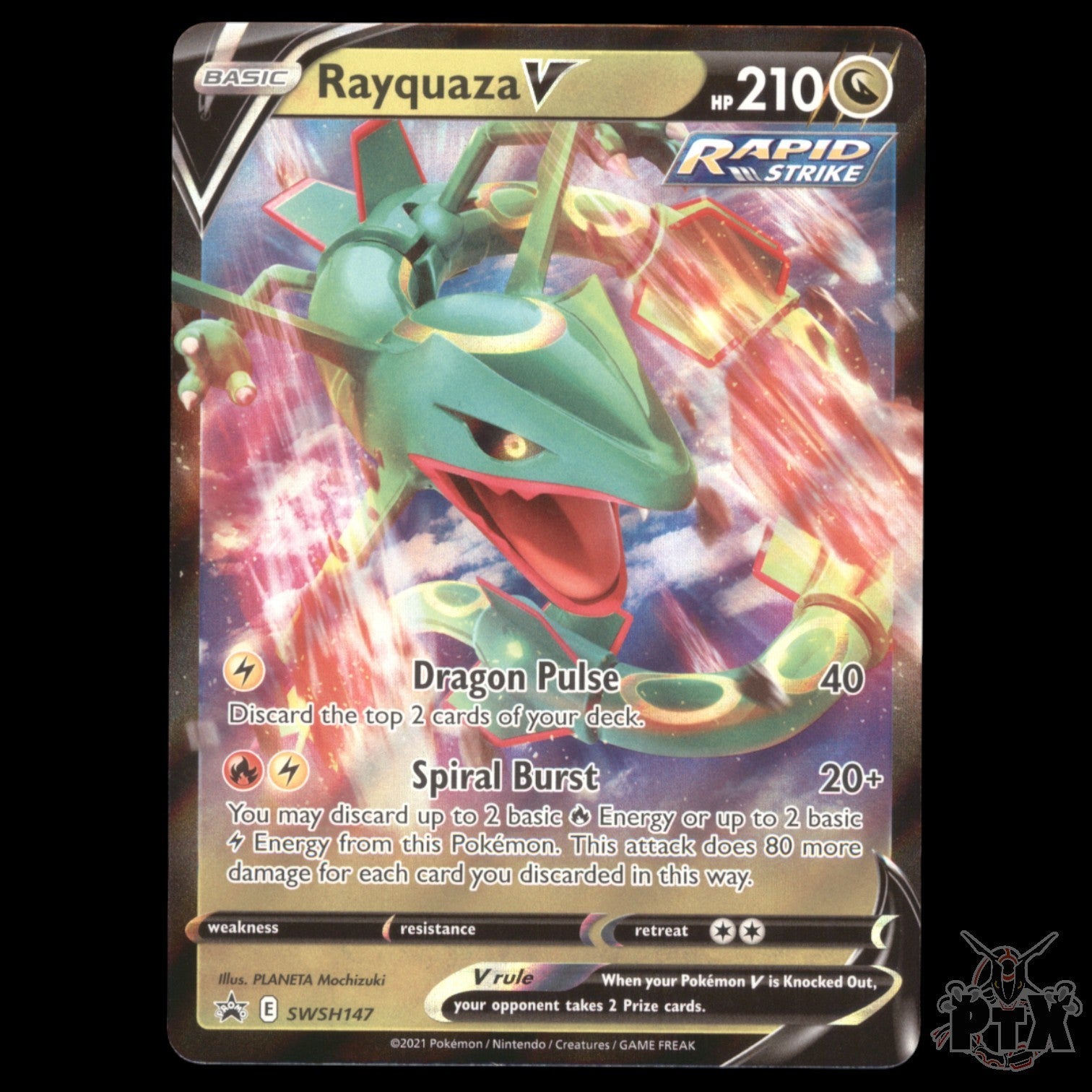 Rayquaza V #SWSH147 Sword & Shield Promo NM/Near Mint Pokemon 2021