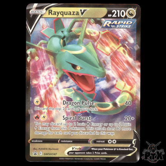 Rayquaza V #SWSH147 Sword & Shield Promo NM/Near Mint Pokemon 2021
