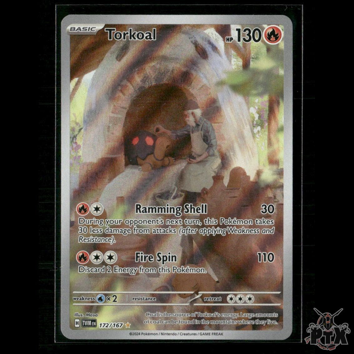Torkoal 172/167 SV06: Twilight Masquerade NM Pokemon