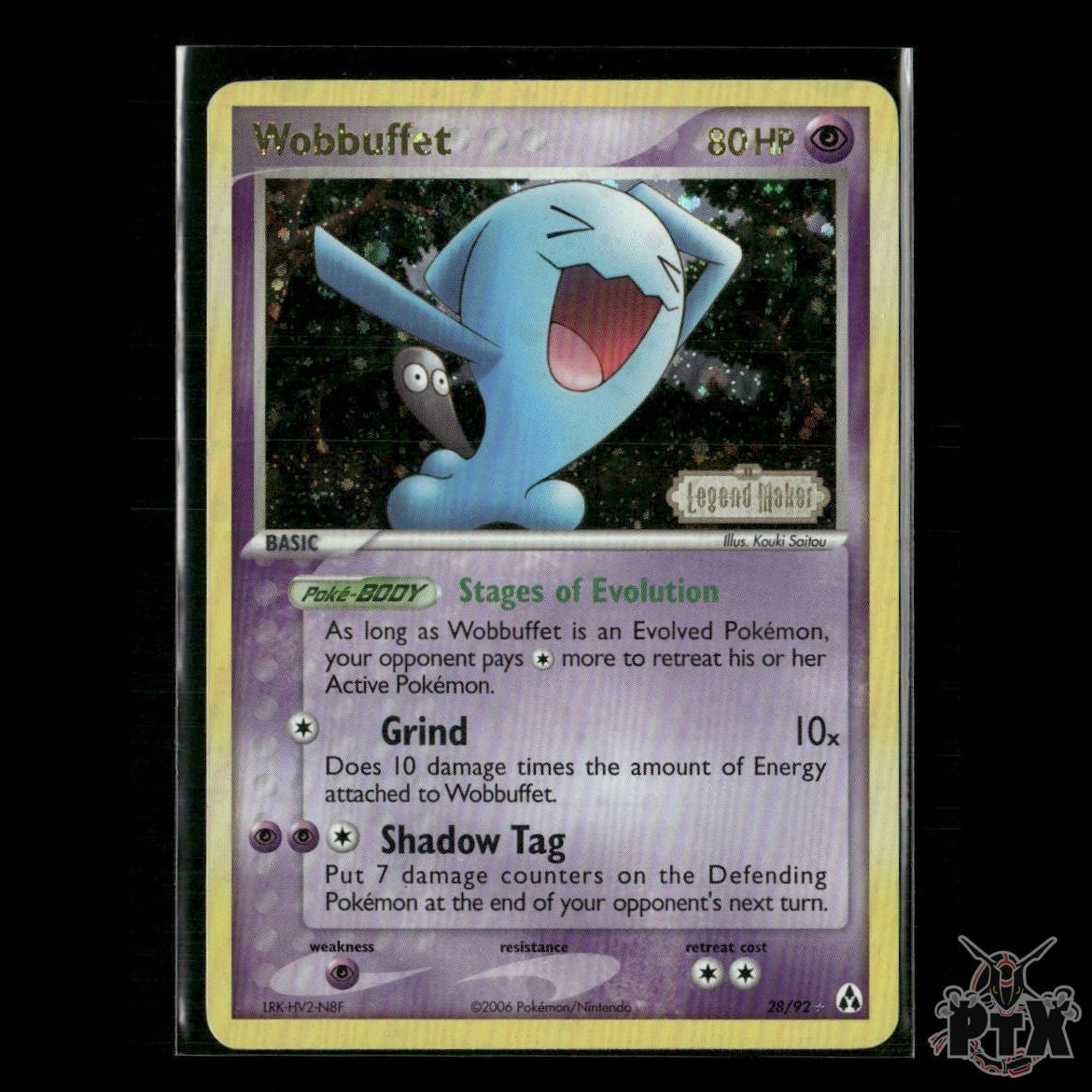 Wobbuffet Reverse Holo 28/92 EX Legend Maker NM Pokemon