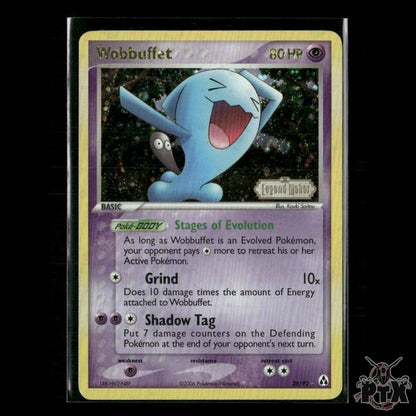Wobbuffet Reverse Holo 28/92 EX Legend Maker NM Pokemon