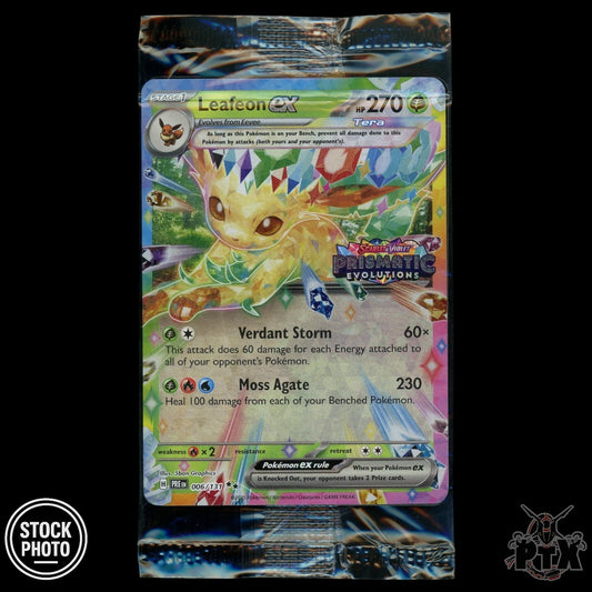 Leafeon ex #006/131 Stamped Prismatic Evolutions Promo Sealed Pokemon 2025