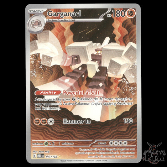 Garganacl #147/132 Mega Evolution NM/Near Mint Pokemon 2025