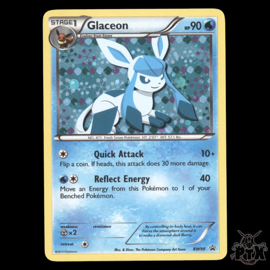 Glaceon Holo #BW90 Black & White Promo LP/MP Pokemon 2013