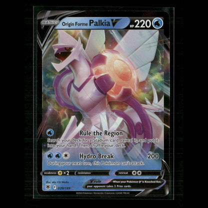 Origin Forme Palkia V 039/189 SWSH10: Astral Radiance NM Pokemon