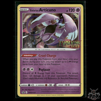 Galarian Articuno (Prerelease) SWSH123 SWSH: Sword & Shield Promo NM Pokemon