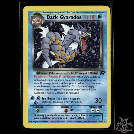 Dark Gyarados Holo 8/82 Team Rocket LP Pokemon