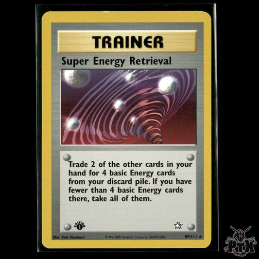 Super Energy Retrieval 89/111 1st Edition Neo Genesis LP Pokemon