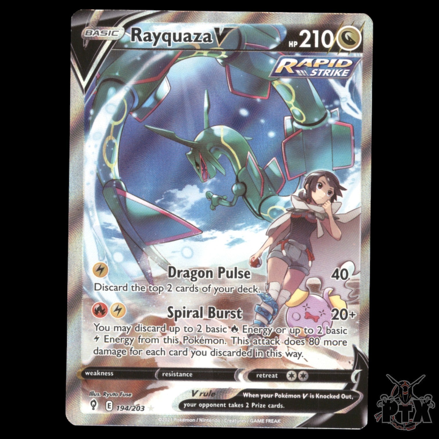 Rayquaza V #194/203 Evolving Skies NM/Near Mint 2021