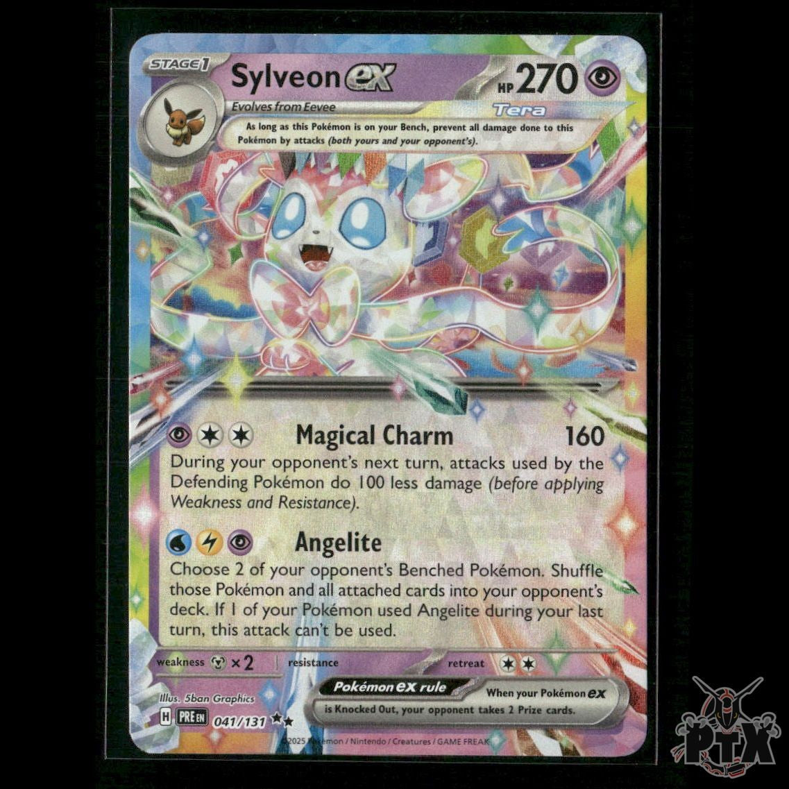 Sylveon ex 041/131 SV: Prismatic Evolutions NM Pokemon