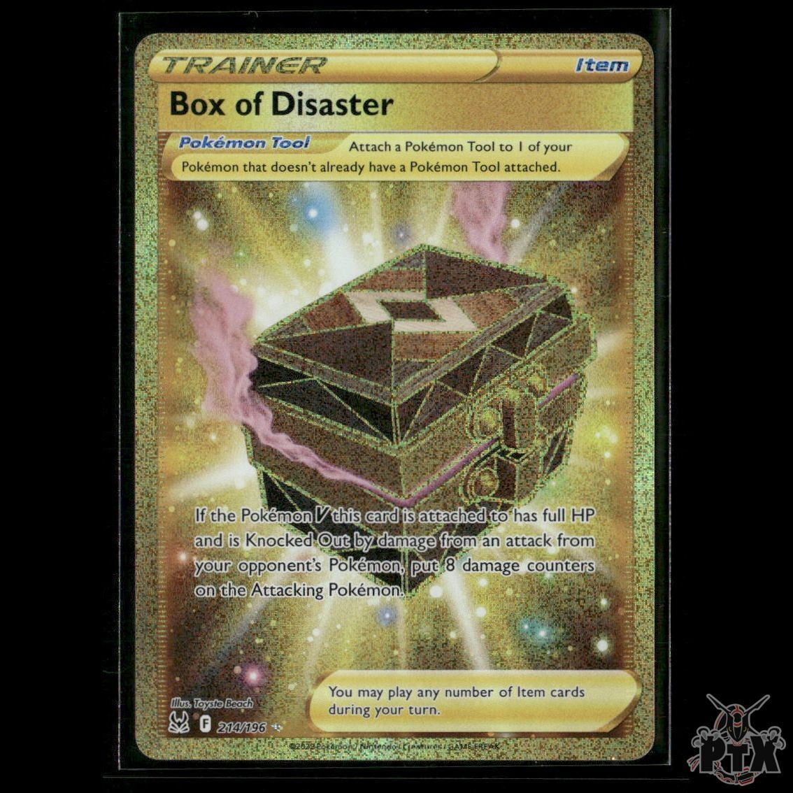 Box of Disaster (Secret) 214/196 SWSH11: Lost Origin NM Pokemon