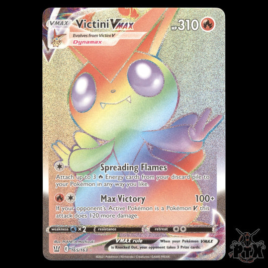 Victini VMAX #165/163 Battle Styles NM/Near Mint Pokemon 2021