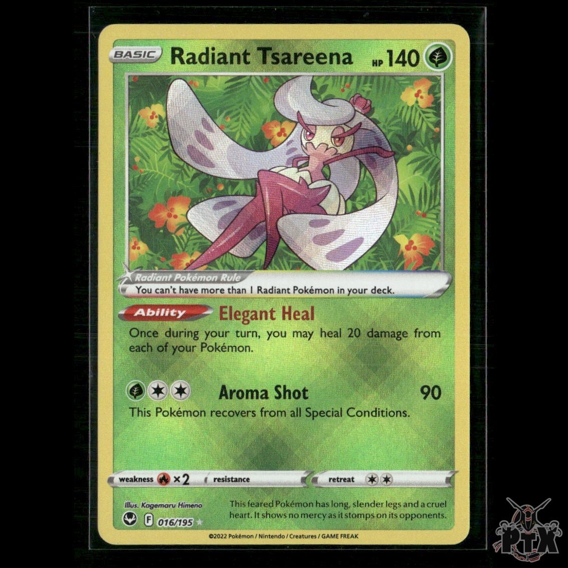 Radiant Tsareena 016/195 SWSH12: Silver Tempest NM Pokemon