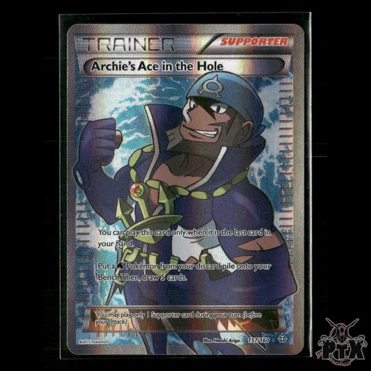 Archie's Ace in the Hole (Full Art) 157/160 XY - Primal Clash NM Pokemon