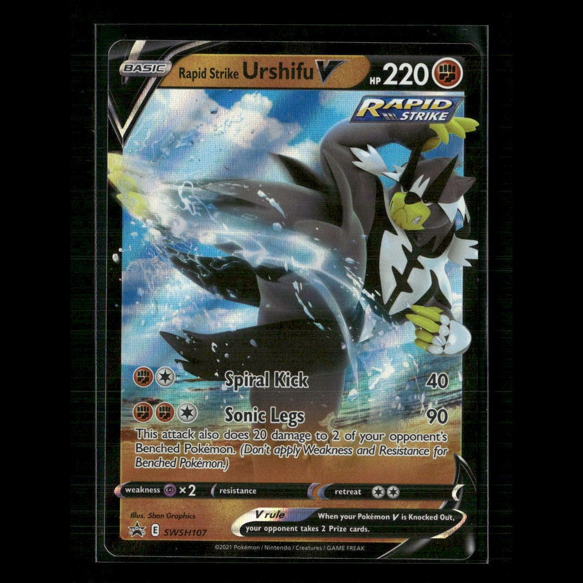 Rapid Strike Urshifu V SWSH107 SWSH: Sword & Shield Promo Cards NM Pokemon