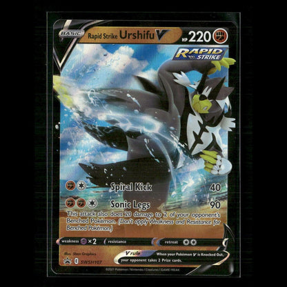 Rapid Strike Urshifu V SWSH107 SWSH: Sword & Shield Promo Cards NM Pokemon