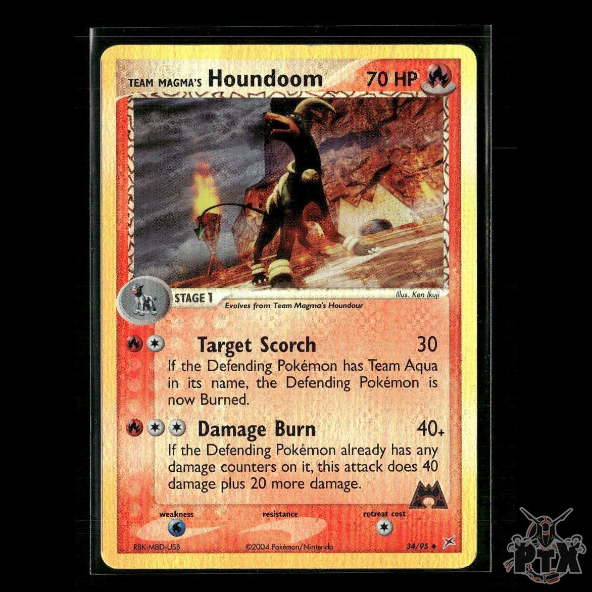 Team Magma's Houndoom Reverse Holo 34/95 EX Team Magma vs Team Aqua NM Pokemon