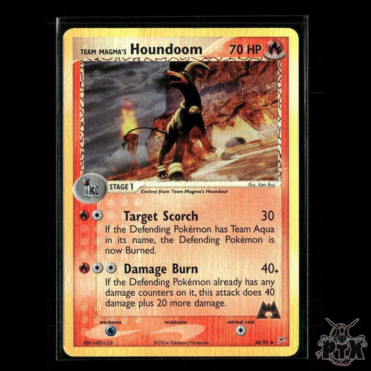 Team Magma's Houndoom Reverse Holo 34/95 EX Team Magma vs Team Aqua NM Pokemon
