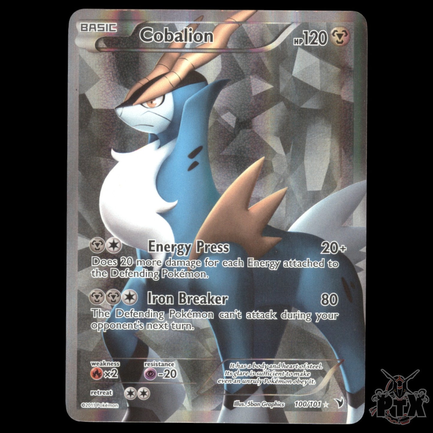 Cobalion #100/101 Noble Victories LP/Lightly Played Pokemon 2011