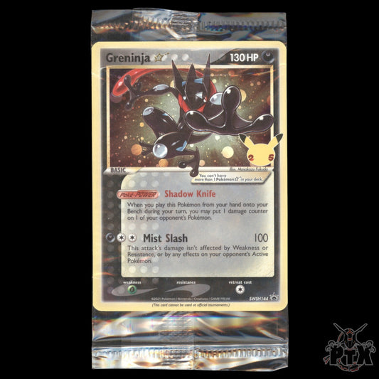 Greninja Gold Star SWSH144 Celebrations Promo Sealed Pokemon 2021