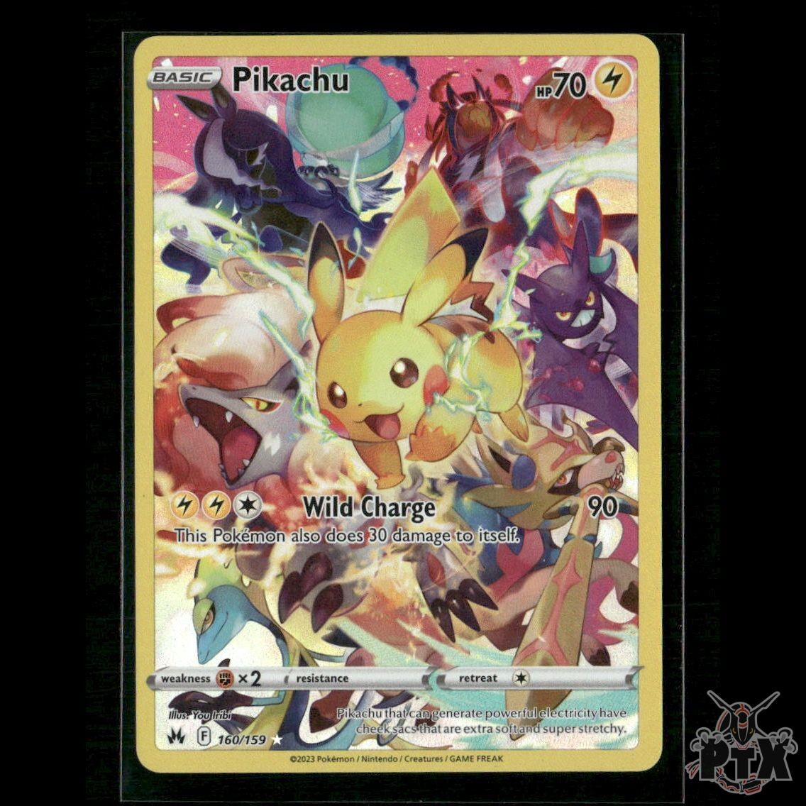 Pikachu (Secret) 160/159 SWSH: Crown Zenith NM Pokemon