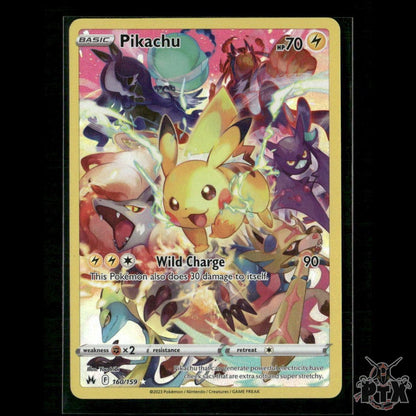 Pikachu (Secret) 160/159 SWSH: Crown Zenith NM Pokemon