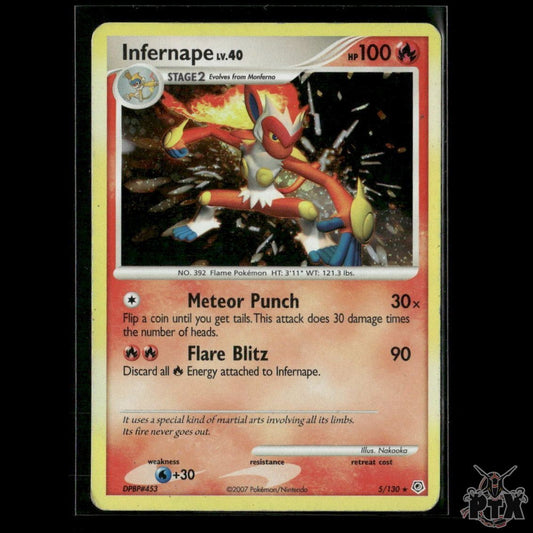 Infernape Holo 5/130 Diamond and Pearl MP Pokemon