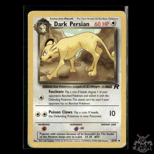 Dark Persian 42/82 Team Rocket HP Pokemon