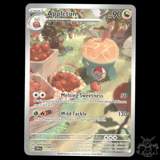 Appletun #211/191 Surging Sparks NM/Near Mint Pokemon 2024