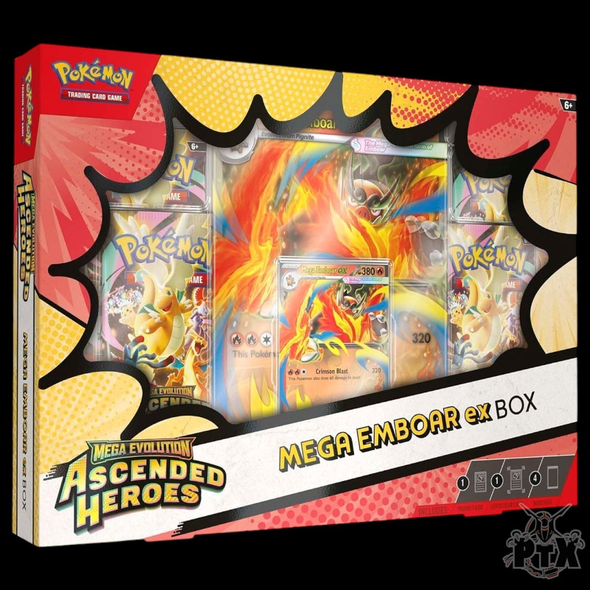 Ascended Heroes Mega Emboar ex Box Pokemon Factory Sealed