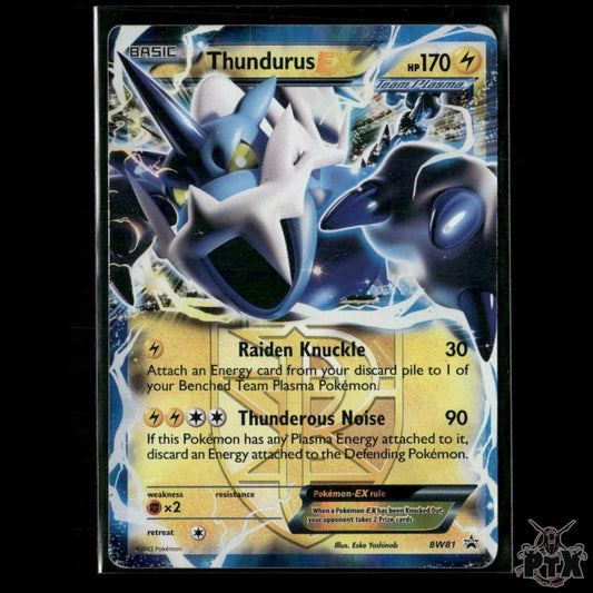 Thundurus EX (Team Plasma) BW81 Black and White Promos HP Pokemon