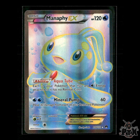 Manaphy EX (Full Art) 116/122 XY - BREAKpoint LP Pokemon