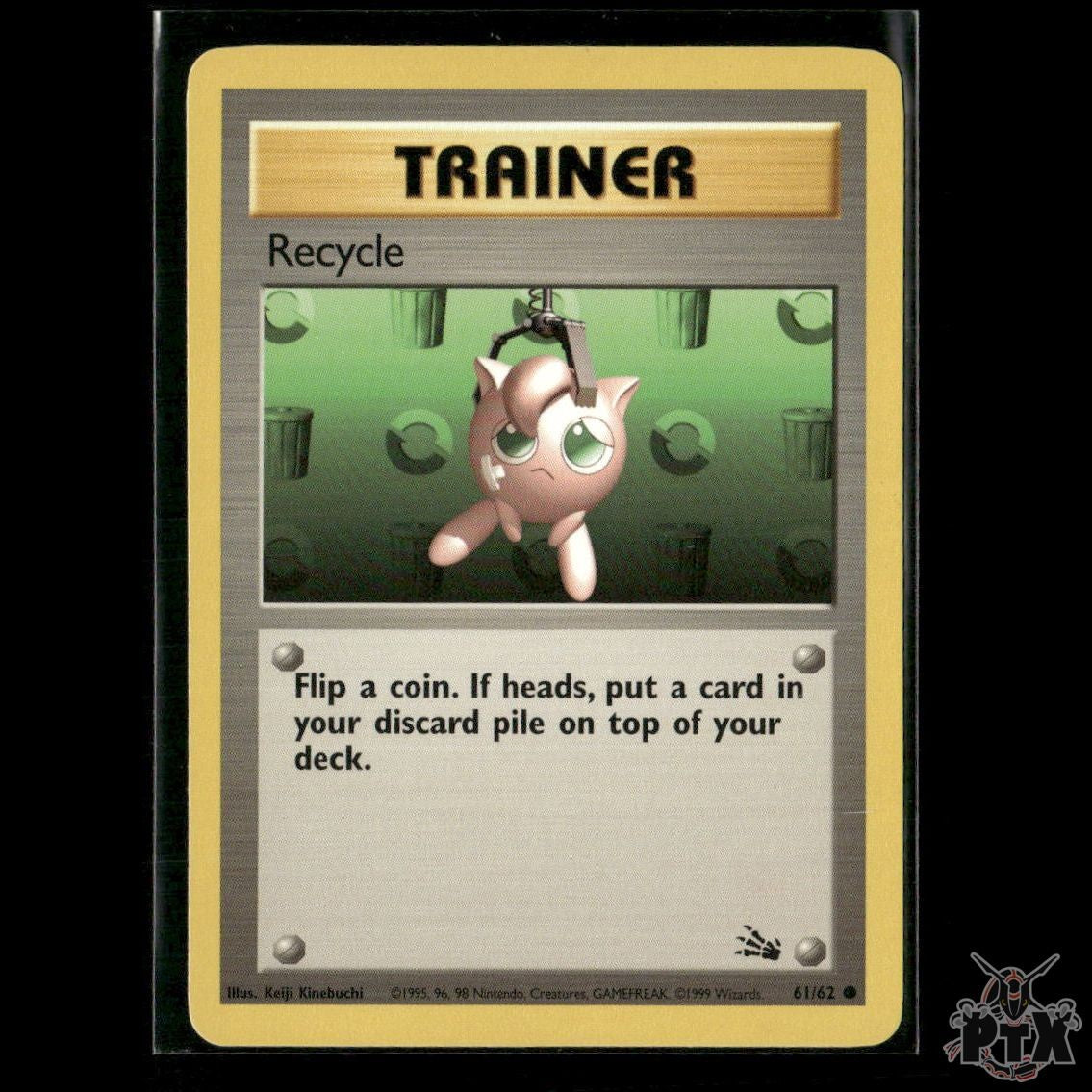 Recycle 61/62 Fossil NM Pokemon