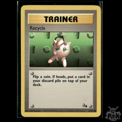 Recycle 61/62 Fossil NM Pokemon