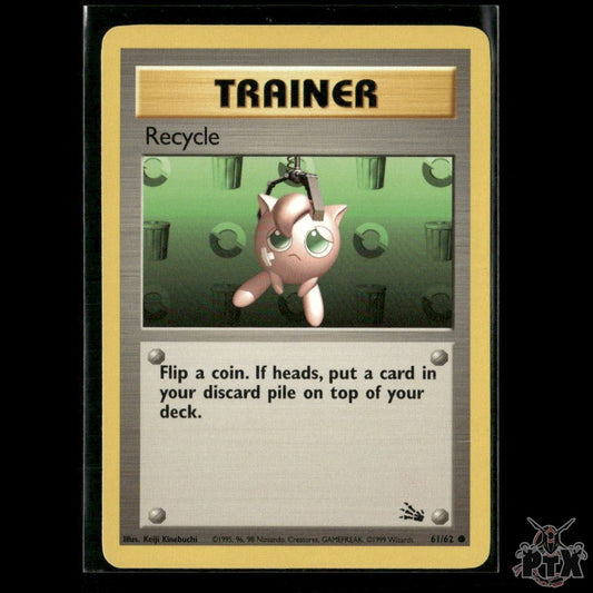 Recycle 61/62 Fossil NM Pokemon
