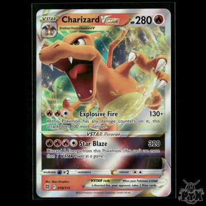 Charizard VSTAR 018/172 SWSH09: Brilliant Stars NM Pokemon