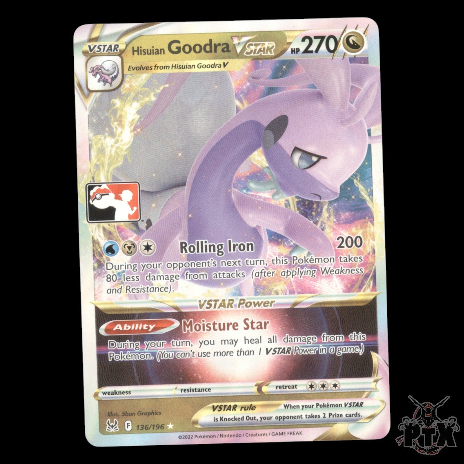 Hisuian Goodra Vstar Play! #136/196 Prize Pack Series Three NM Pokemon 2022