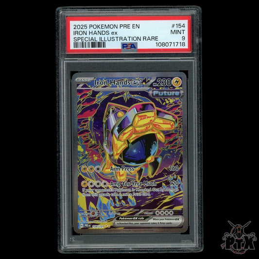 Iron Hand ex #154/131 PSA 9 Prismatic Evolutions Pokemon 2025