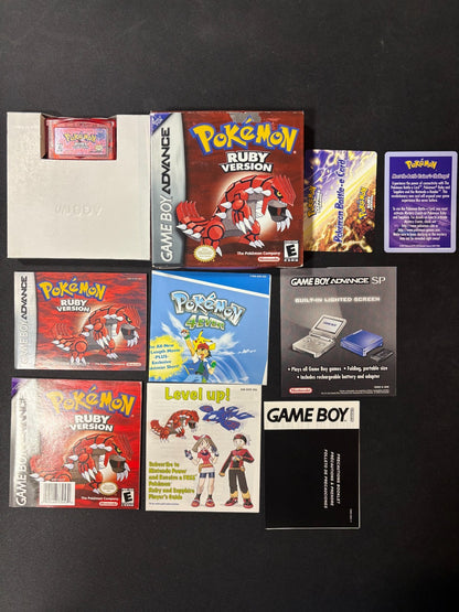 Pokemon Ruby Version Nintendo Gameboy Advance GBA CIB
