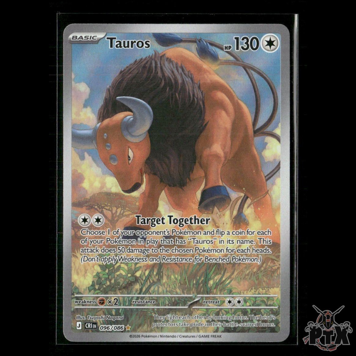 Tauros 096/086 ME04: Chaos Rising NM Pokemon