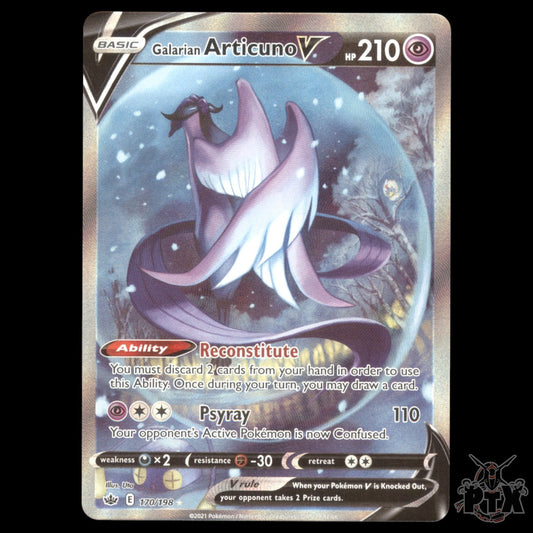 Galarian Articuno V #170/198 Chilling Reign NM/Near Mint Pokemon 2021