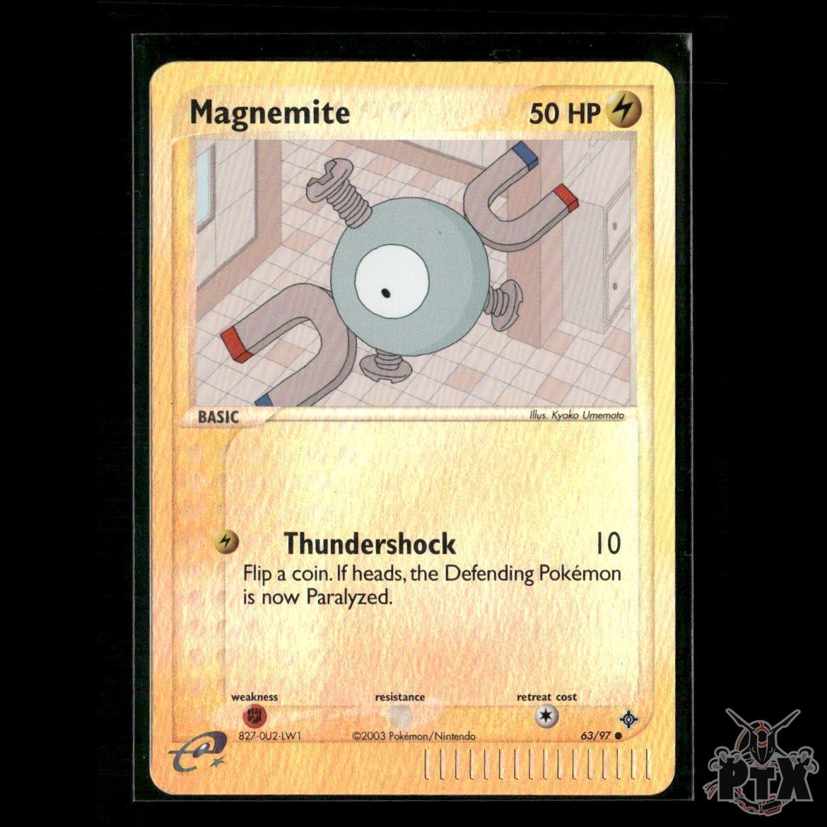 Magnemite Reverse Holo 63/97 EX Dragon LP Pokemon