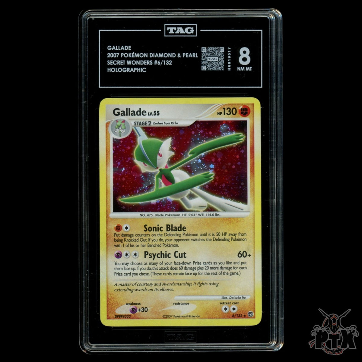 Gallade Holo 6/132 TAG 8 Secret Wonders Pokemon 2007