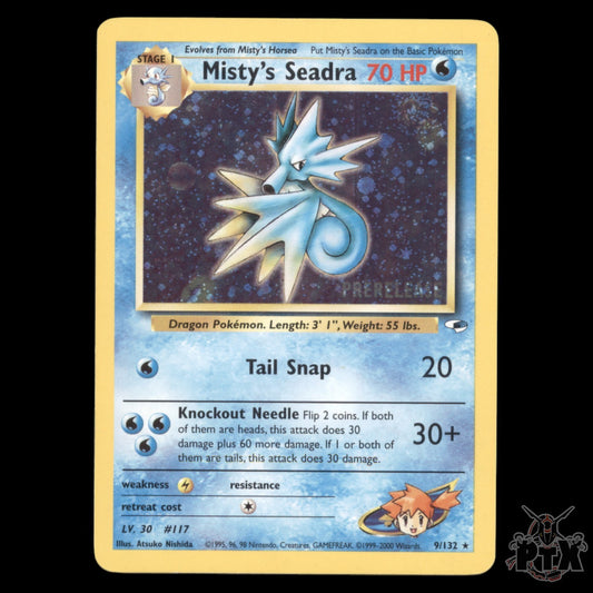 Misty's Seadra #9/132 Prerelease Promo NM/Near Mint Pokemon 2000
