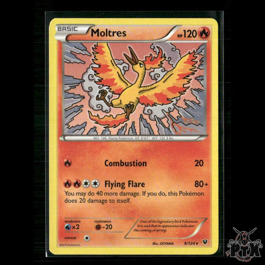 Moltres 9/124 XY - Fates Collide LP Pokemon